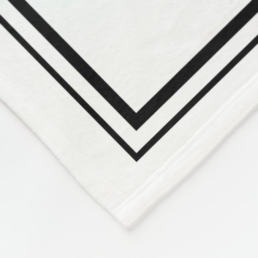 Two Logos Event White Simple Backdrop Fleece Deken (Hoek)