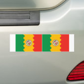 TWO Los Angeles vlag Bumpersticker (Op auto)