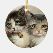 Two lovely Victorian kittens. Keramisch Ornament (Voorkant)