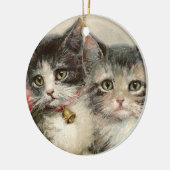 Two lovely Victorian kittens. Keramisch Ornament (Links)
