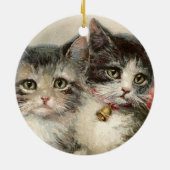 Two lovely Victorian kittens. Keramisch Ornament (Achterkant)
