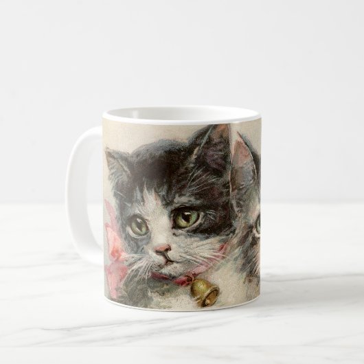 Two lovely Victorian kittens. Koffiemok (Voorkant links)