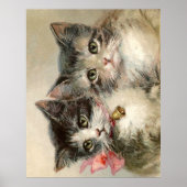 Two lovely Victorian kittens Poster (Voorkant)