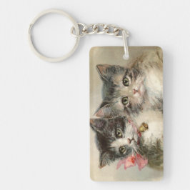 Two lovely Victorian kittens. Sleutelhanger