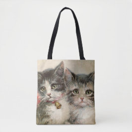 Two lovely Victorian kittens. Tote Bag