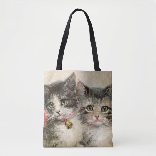 Two lovely Victorian kittens. Tote Bag (Voorkant)