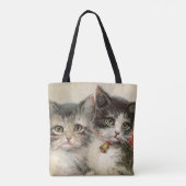 Two lovely Victorian kittens. Tote Bag (Achterkant)