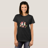 Two Loving Birds In Love Heart Valentine's Day Bir T-shirt (Voorkant volledig)