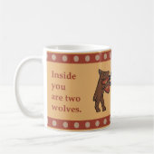 Two Medieval Wolves Coffee Mug Koffiemok (Links)