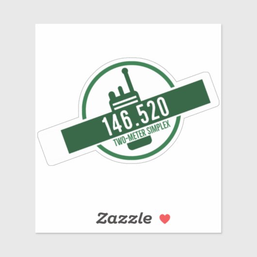 Two Meter Simplex Calling Frequency Sticker (Vel)