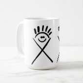 Two Minimal Friends – Line Art  Koffiemok (Voorkant links)