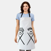 Two Minimal Friends – Line Art Schort (Gedragen)