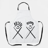 Two Minimal Friends – Line Art Schort (Voorkant)