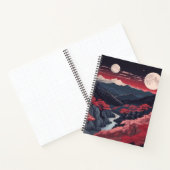 Two Moons Over The Mountains Spiral Bullet Journal Notitieboek (Binnen)