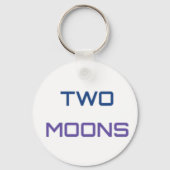 TWO MOONS Standaard Branded Circulaire Sleutelhang Sleutelhanger (Voorkant)