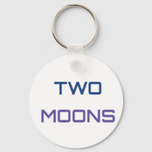 TWO MOONS Standaard Branded Circulaire Sleutelhang Sleutelhanger