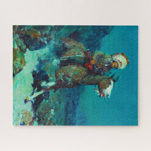 Two Moons van Frank Tenney Johnson Legpuzzel (Horizontaal)