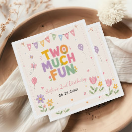Two Much Fun 2de verjaardagsfeestje Servet
