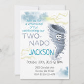 Two-Nado verjaardagsuitnodiging Kaart (Voorkant)