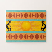 Two Native American Southwest Kokopelli Puzzle Legpuzzel (Horizontaal)