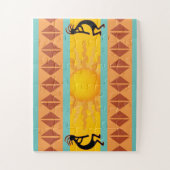 Two Native American Southwest Kokopelli Puzzle Legpuzzel (Verticaal)