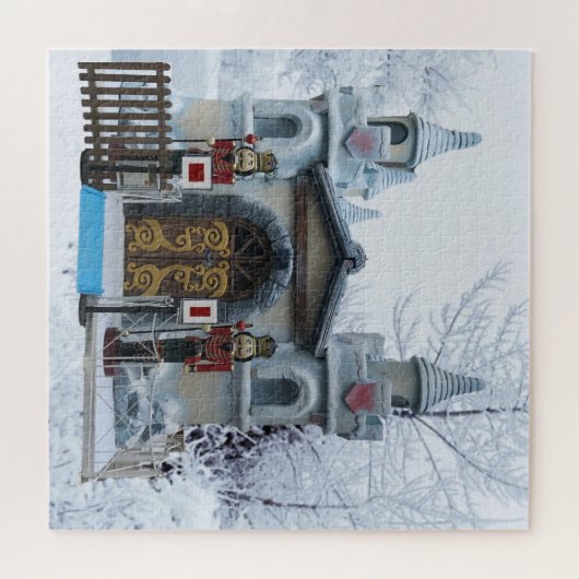 Two Nutcracker Guards outside Santas Palace Christ Legpuzzel (Horizontaal)