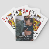 "Two of a Kind" Custom Photo Gift Pokerkaarten (Achterkant)