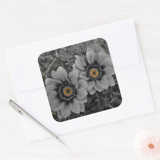 Two of a Kind Vierkante Sticker (Envelop)