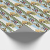 Two Old Ladies Sitting on a Bench Cadeaupapier (Hoek)