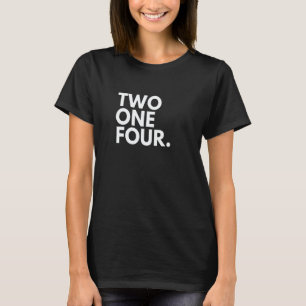 TWO ONE FOUR Netnummer 214 Dallas TX Texas USA T-shirt