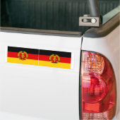 TWO Oost-Duitsland vlag Bumpersticker (Op Truck)