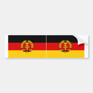 TWO Oost-Duitsland vlag Bumpersticker