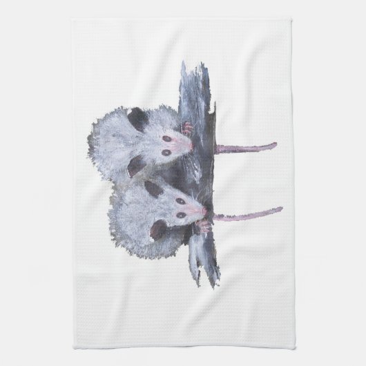 "Two Opossum" Towel Theedoek (Verticaal)