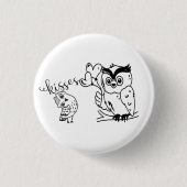 Two Owl  Ronde Button 3,2 Cm (Voorkant)