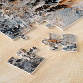 Two Paint Horses Legpuzzel (Zijkant)