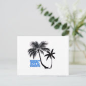 Two Palm Trees Wall Art | Tropical Minimalist Feestdagenkaart (Staand voorkant)