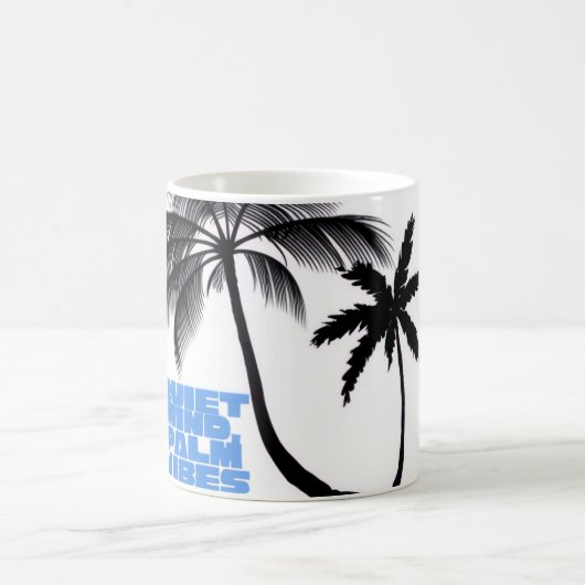 Two Palm Trees Wall Art | Tropical Minimalist Koffiemok (Center)