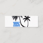Two Palm Trees Wall Art | Tropical Minimalist Mini Visitekaartje (Achterkant)