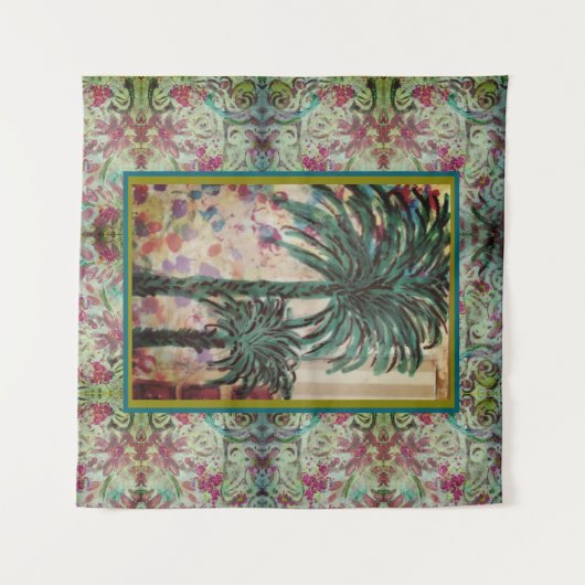 Two Palm Trees Wandkleed (Voorkant (horizontaal))