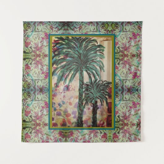 Two Palm Trees Wandkleed (Voorkant)