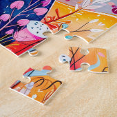 Two Pandas Hugging in Bamboo Forest Legpuzzel (Zijkant)