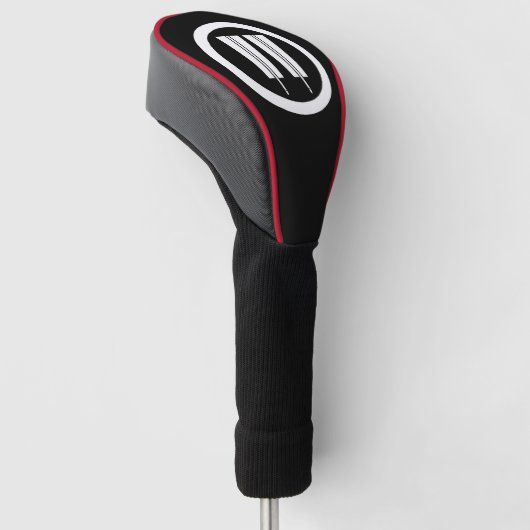 Two parallel Fans in circle Golf Head Covers (Schuin)