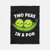 Two Peas In A D Cute Kawaii Funny  Fleece Deken (Voorkant)