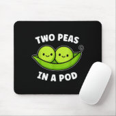 Two Peas In A Pod Cute Kawaii Funny  Muismat (Met muis)