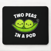 Two Peas In A Pod Cute Kawaii Funny  Muismat (Voorkant)