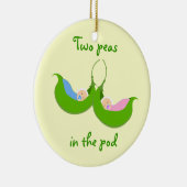 "Two Peas in the Pod" Ornament (Rechts)
