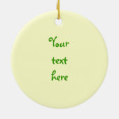 "Two Peas in the Pod" Ornament (Achterkant)