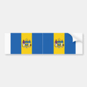 Two Philadelphia Flags Bumpersticker (Voorkant)