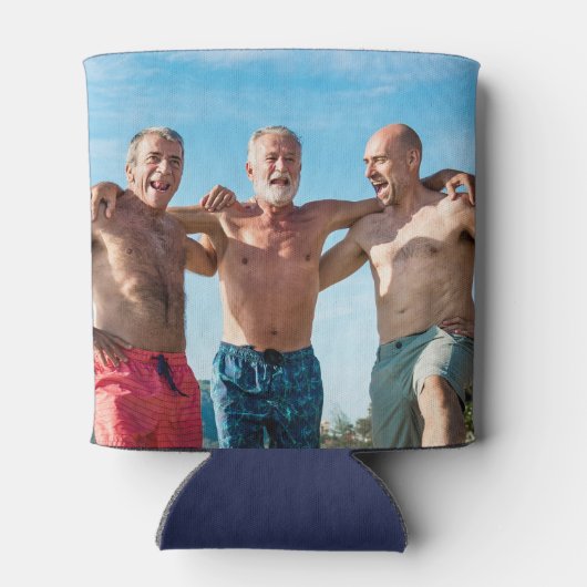 Two Photo Navy Blue Blikjeskoeler (Achterkant)