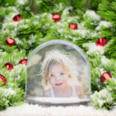 Two Photos Stylish Simple Christmas Sneeuwbol (Kerstmis)